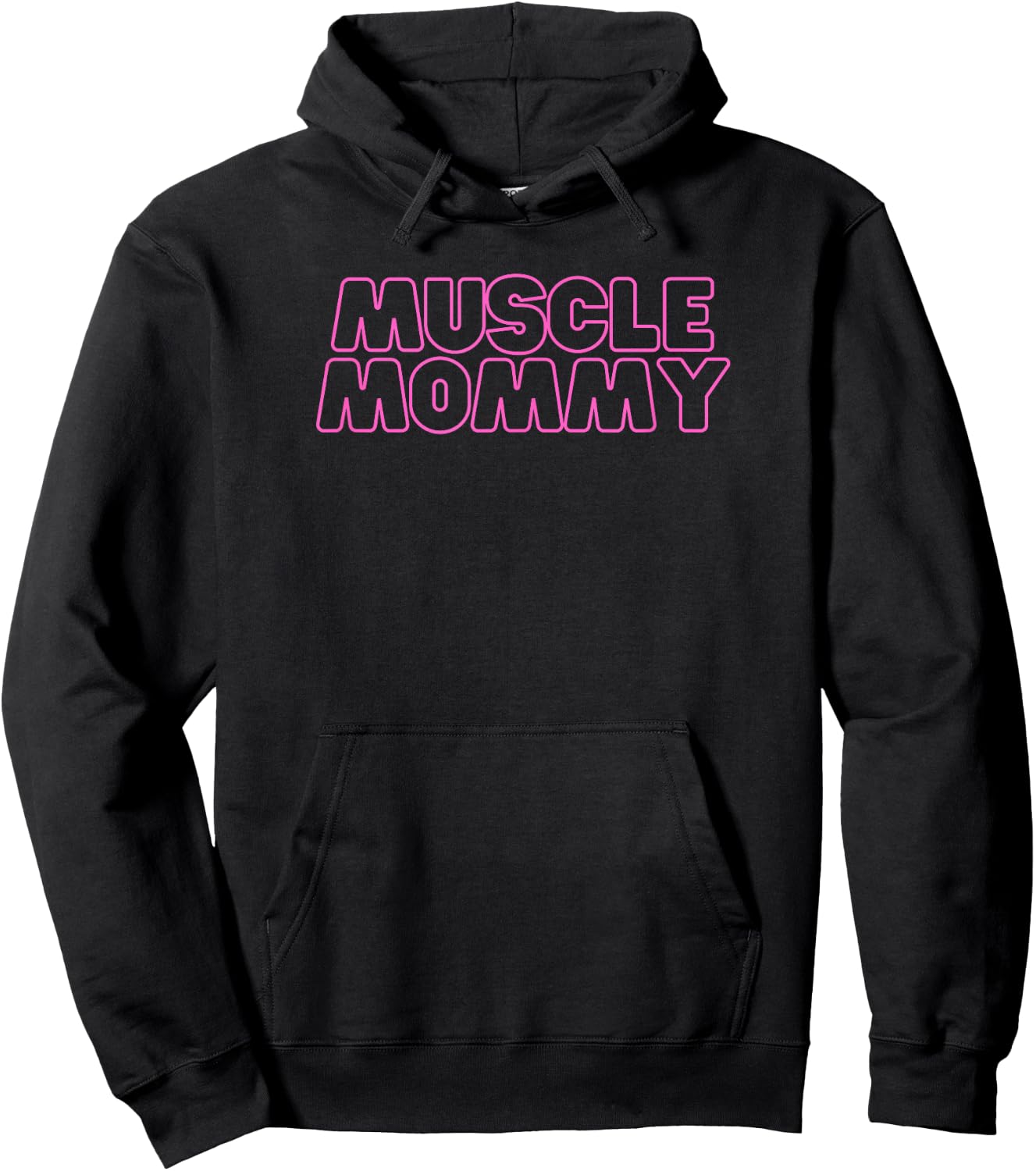 Gym Muscle Mommy Pump Cover Pink Hoodie - Hoodie | Black