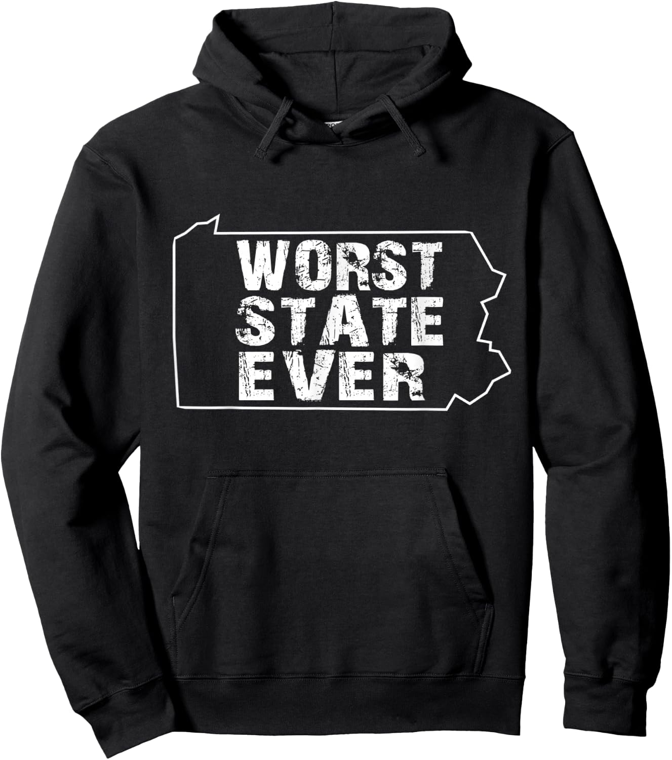 Worst State Ever shirts Pennsylvania Hoodie - Hoodie | Black