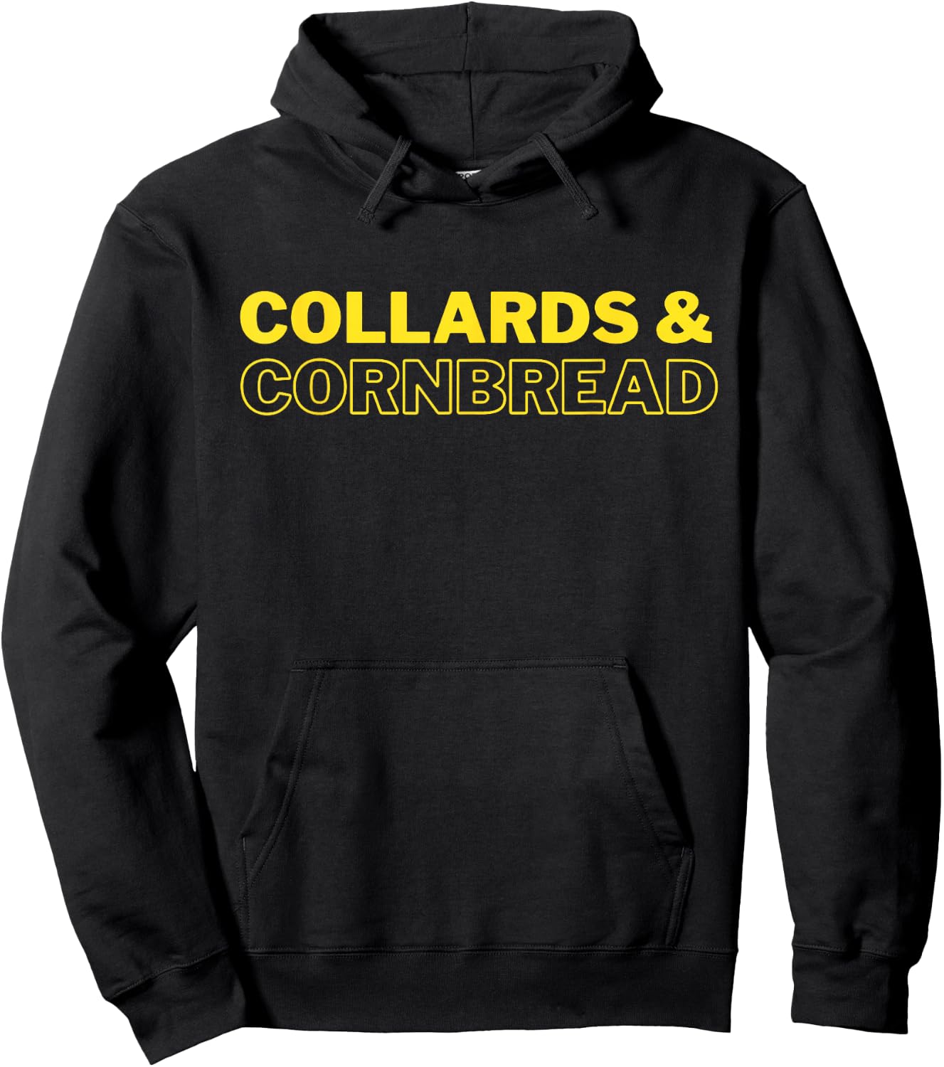 Collards & Cornbread Southern Food Hoodie - Hoodie | Black