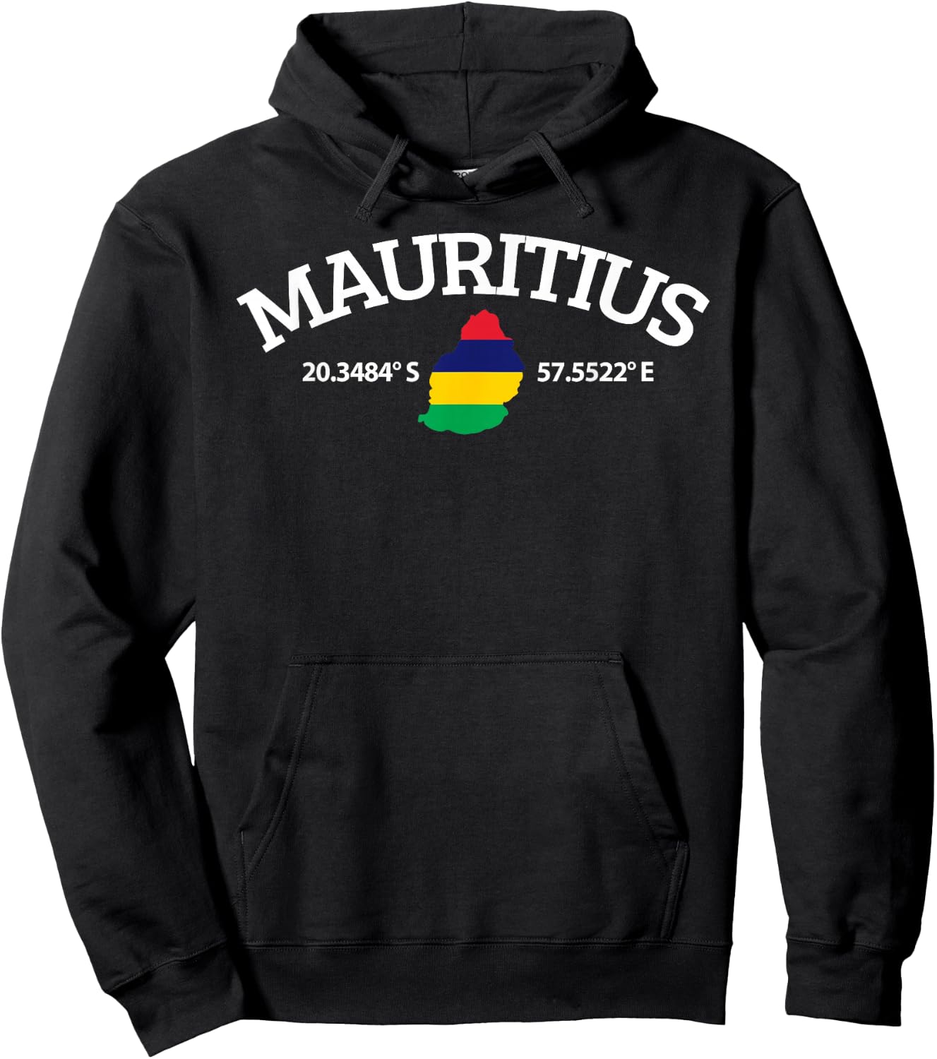 Mauritius Flag Lover Hoodie - Hoodie | Black
