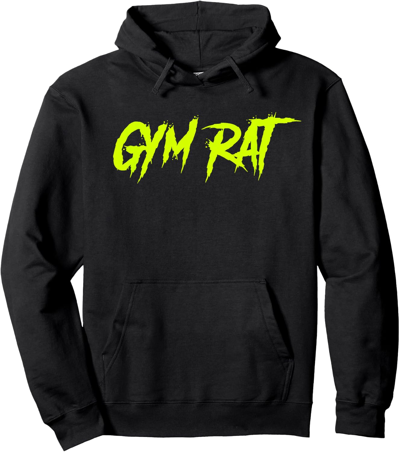 Gym Rat Gifts Men Essential Clothes Hustle Fitness Graffiti Hoodie - Hoodie | Black