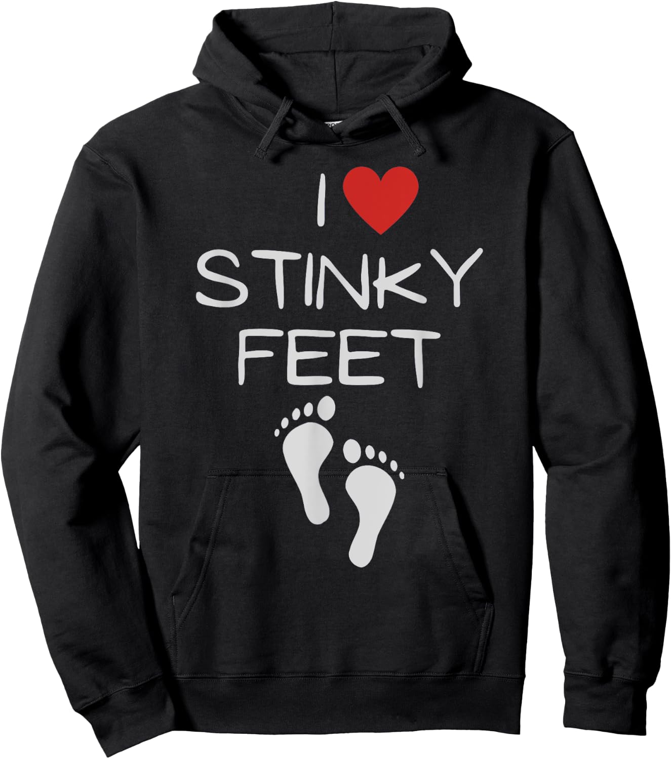 Funny I Love Stinky Feet Foot Barefoot Footprint Foot Smell Hoodie - Hoodie | Black