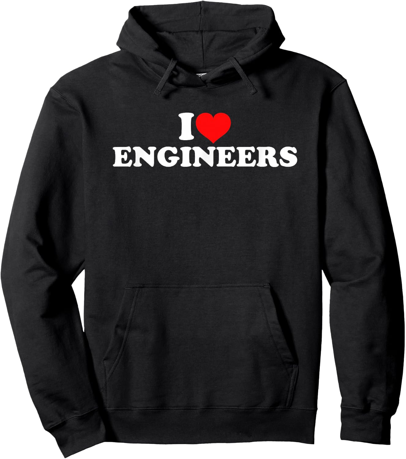 I Love Engineers Hoodie - Hoodie | Black