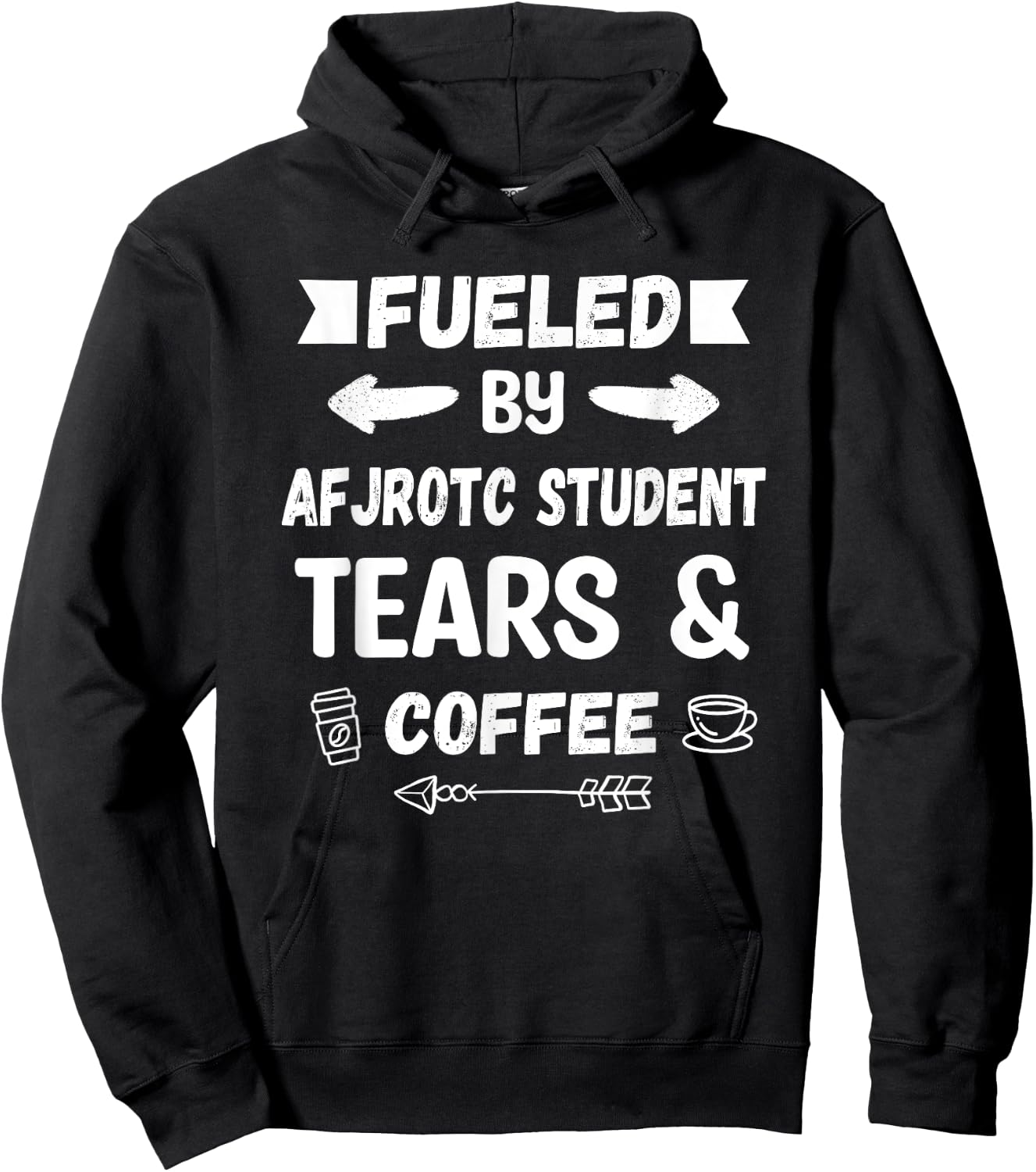 AFJROTC Instructor Coffee Lover USAF Junior ROTC Hoodie - Hoodie | Black