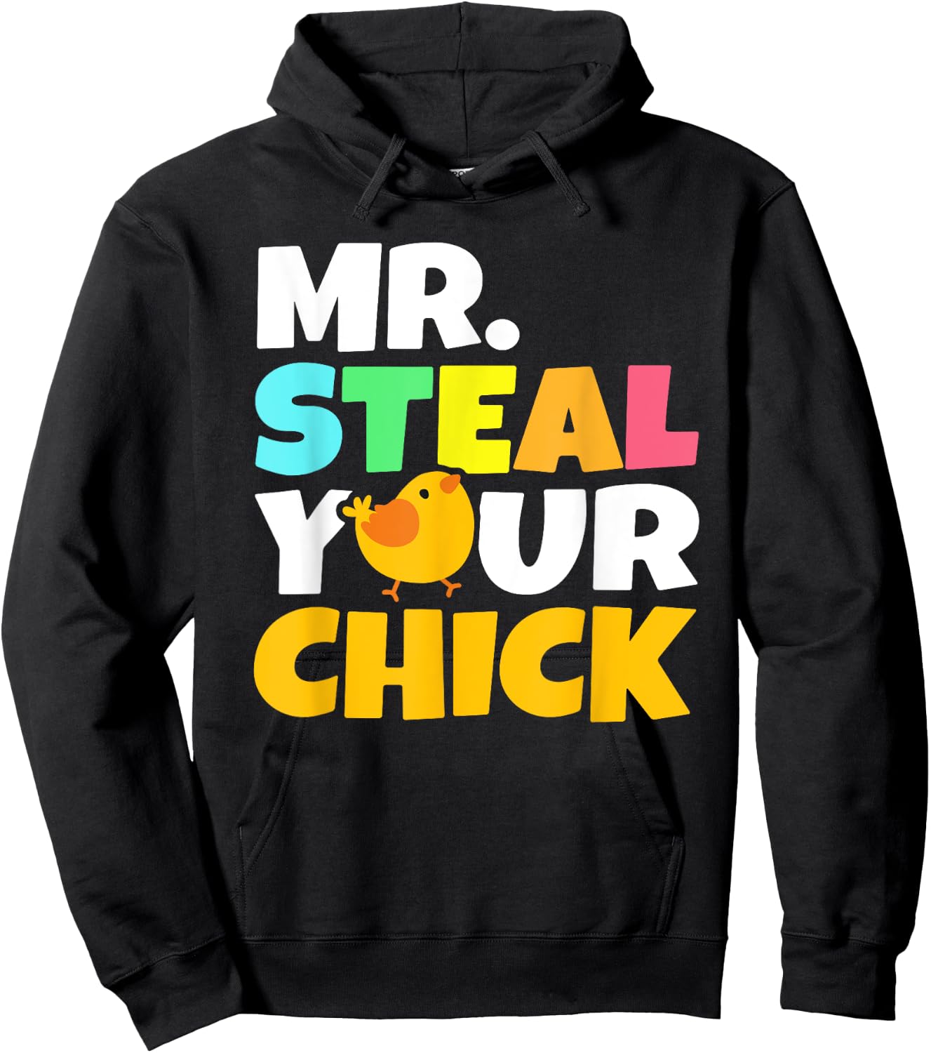 Mr Steal Your Chick Easter Chicken Boys Egg Hunting Hoodie - Hoodie | Black