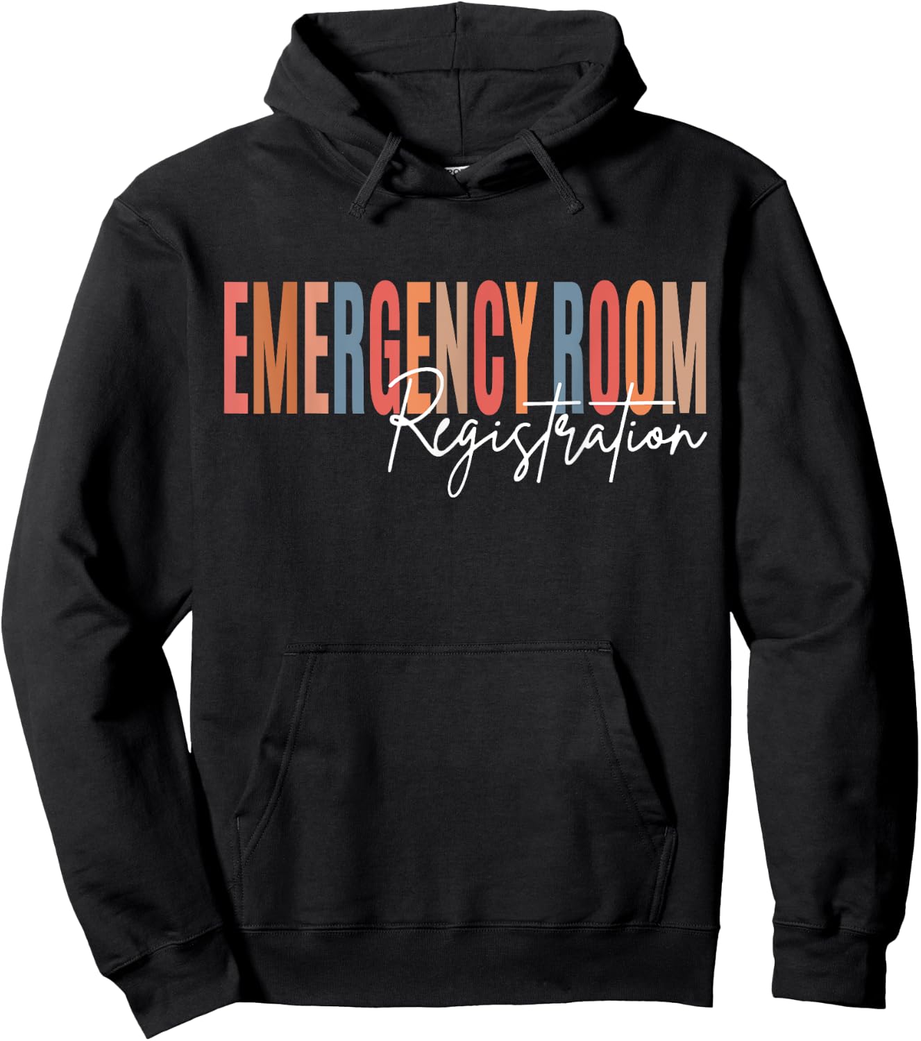 Emergency Room Registration Patient ER Registrar Nursing Hoodie - Hoodie | Black