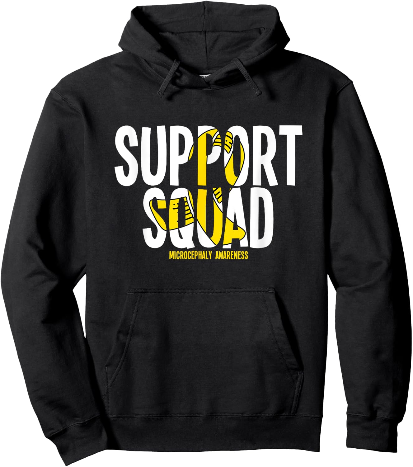 Support Squad Microcephaly Awareness Hoodie - Hoodie | Black