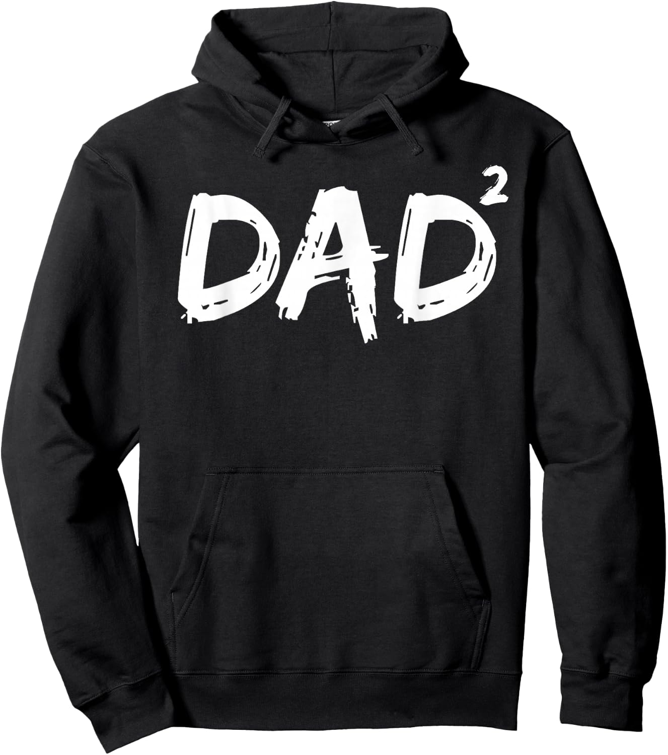 Dad Squared Shirt Funny Father of Two Kids Daddy Again Shirt Hoodie - Hoodie | Black