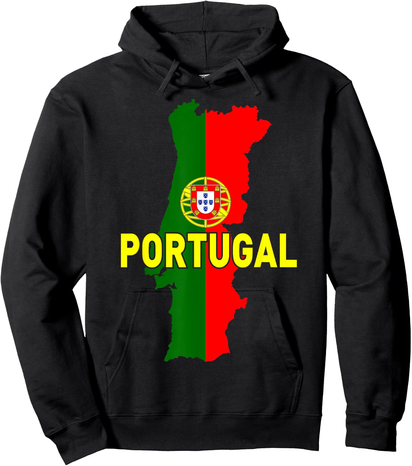 Proud Family and Patriotic Flag of Country Portugal Kids Men Hoodie - Hoodie | Black