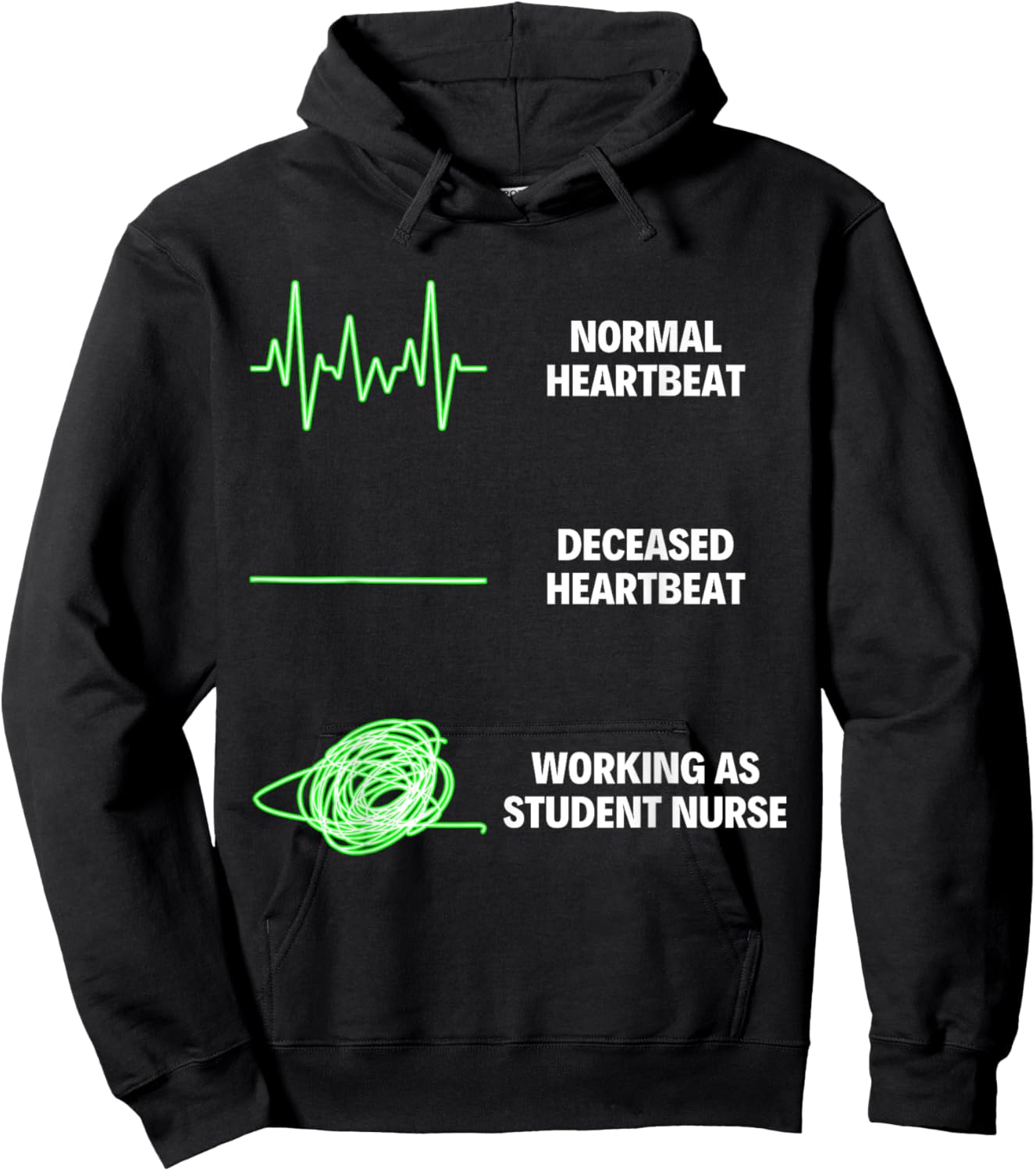 Student Nurse Funny Student Nurse Nursing Jobs Hoodie - Hoodie | Black