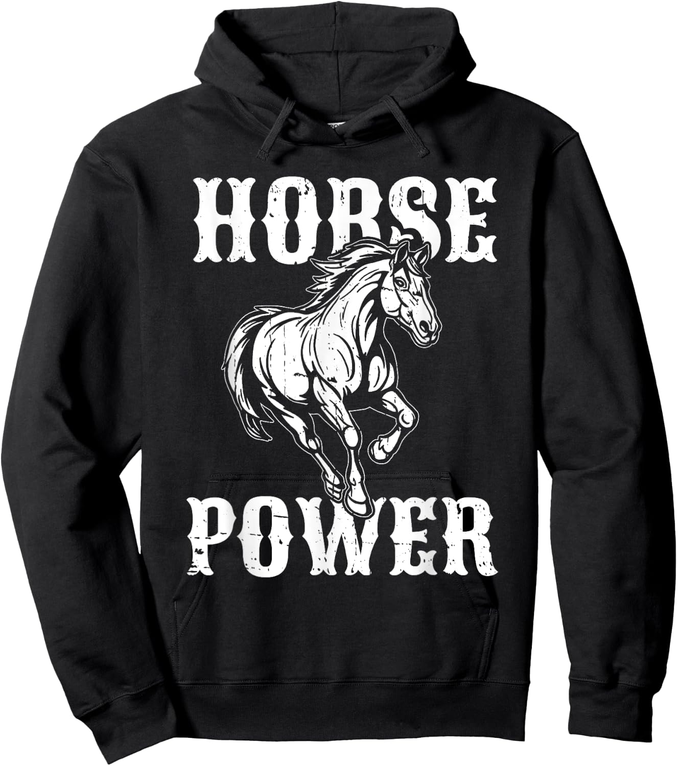 Horse Power Hoodie - Hoodie | Black