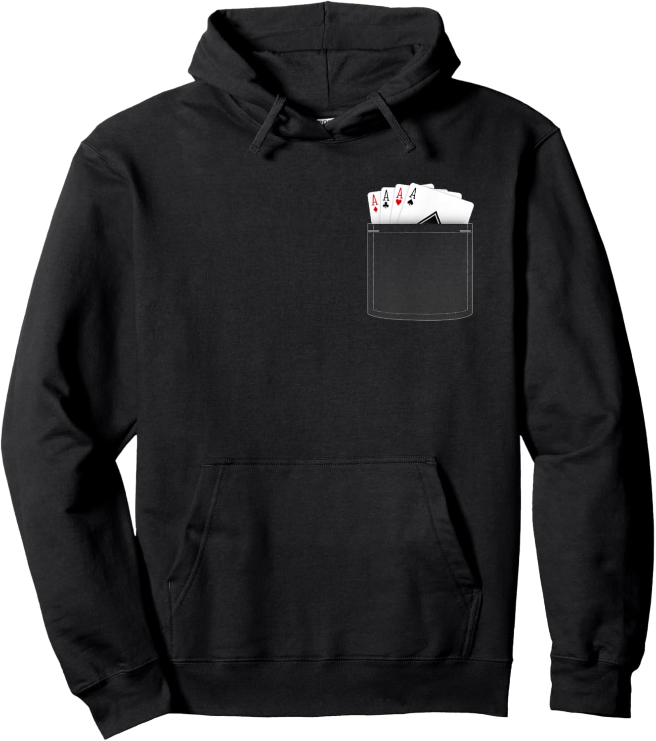 Pocket Aces - 4 Aces Poker Hoodie - Hoodie | Black