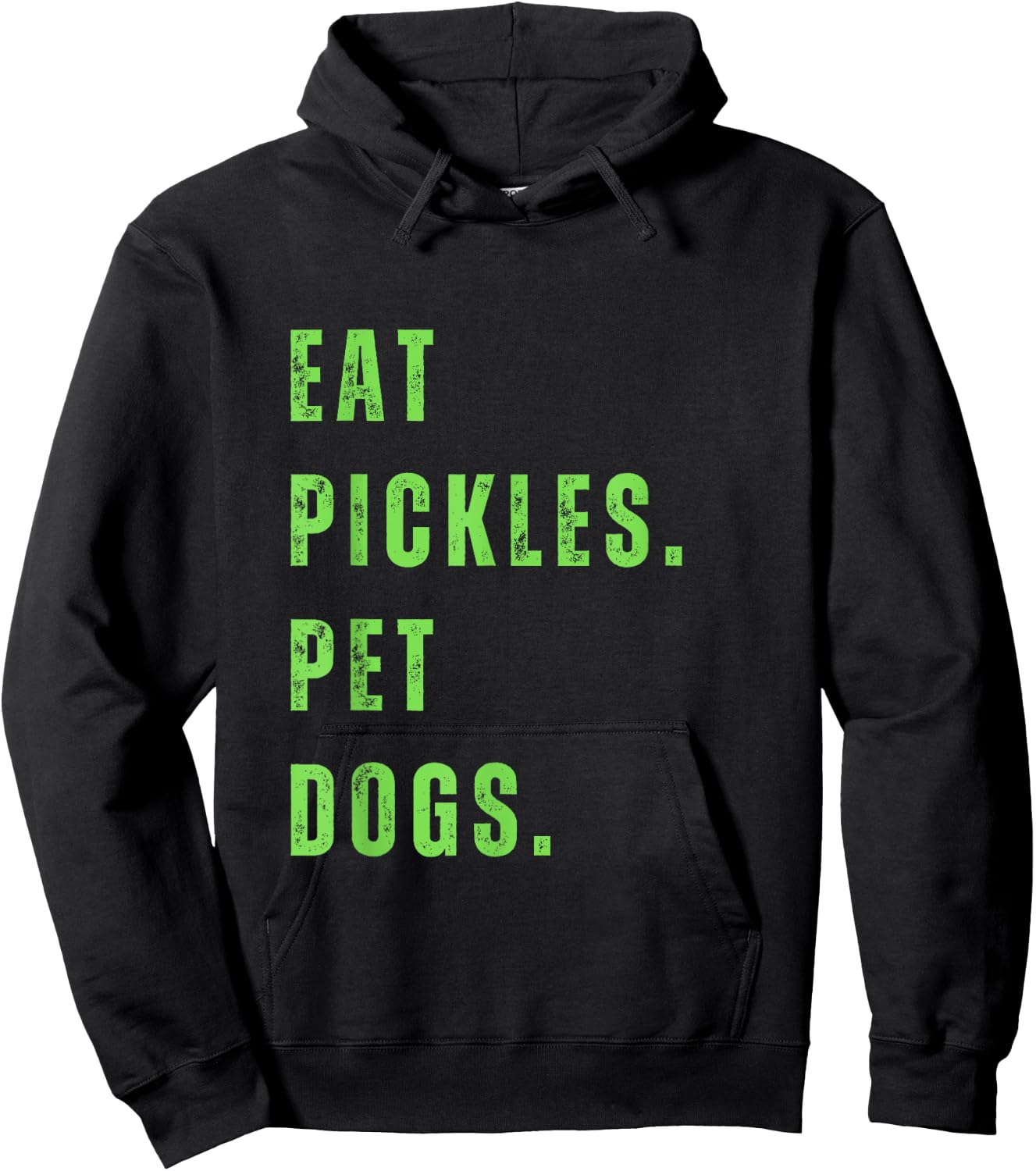 Funny Eat Pickles. Pet Dogs. Hoodie - Hoodie | Black