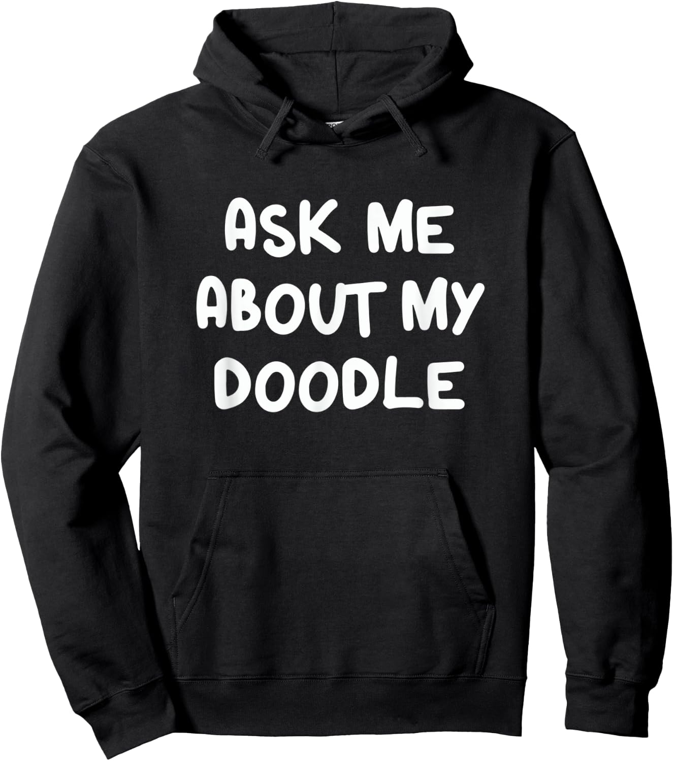 Funny Ask Me About My Doodle Goldendoodle Mom Dog Dad Men Women Kids Hoodie - Hoodie | Black
