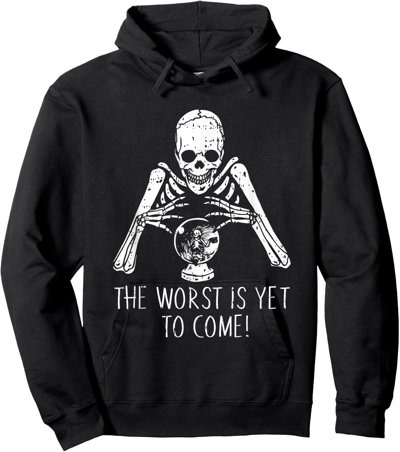 Fortune Teller Halloween Costume Funny Skull Skeleton Hoodie - Hoodie | Black