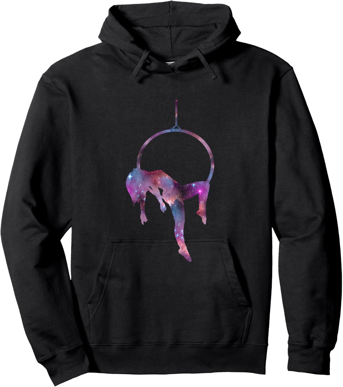 Aerial Hoop Galaxy Aerial Yoga Hanging Aerialis Aerial Hoodie - Hoodie | Black