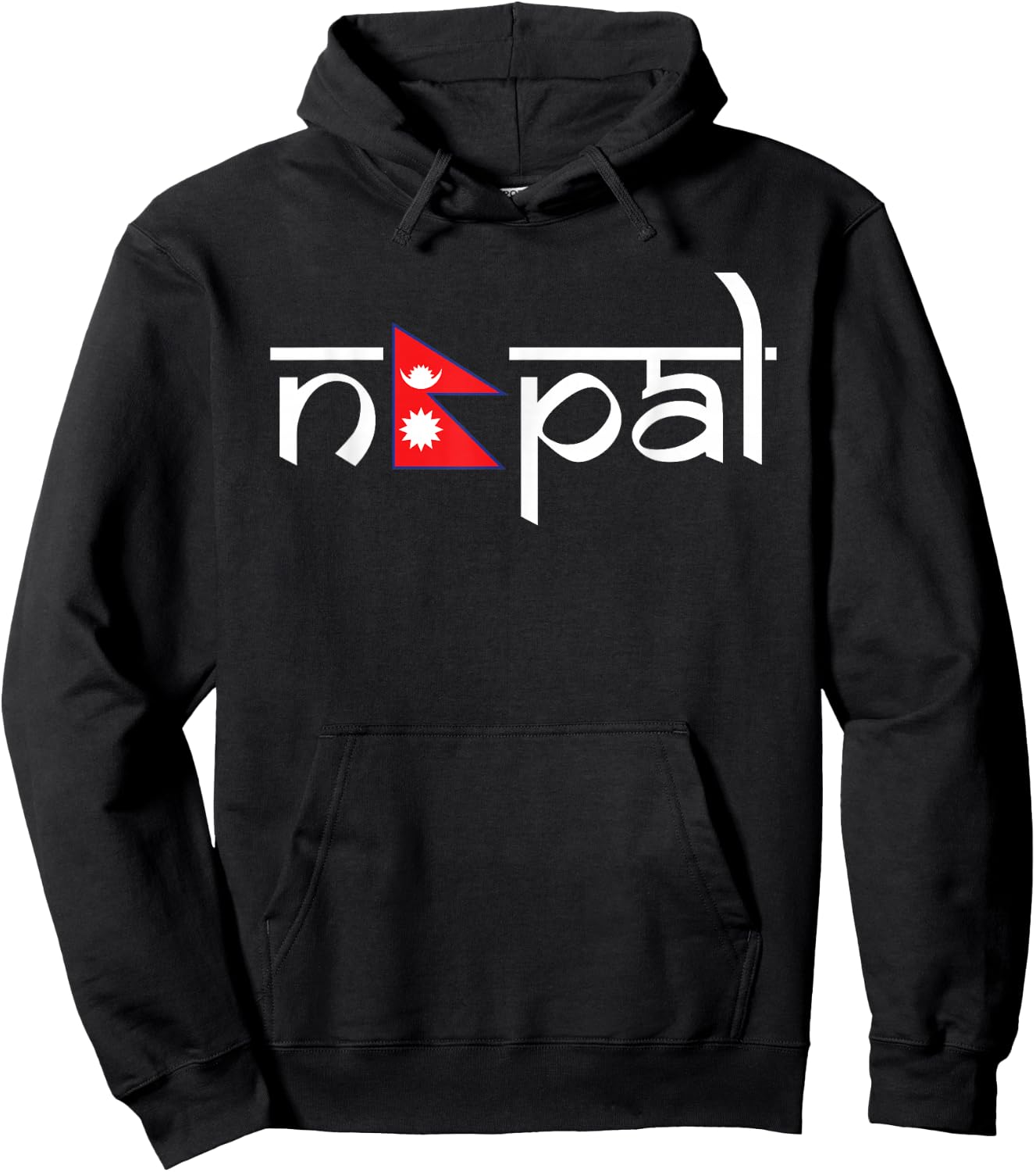Nepal Flag Hoodie - Hoodie | Black