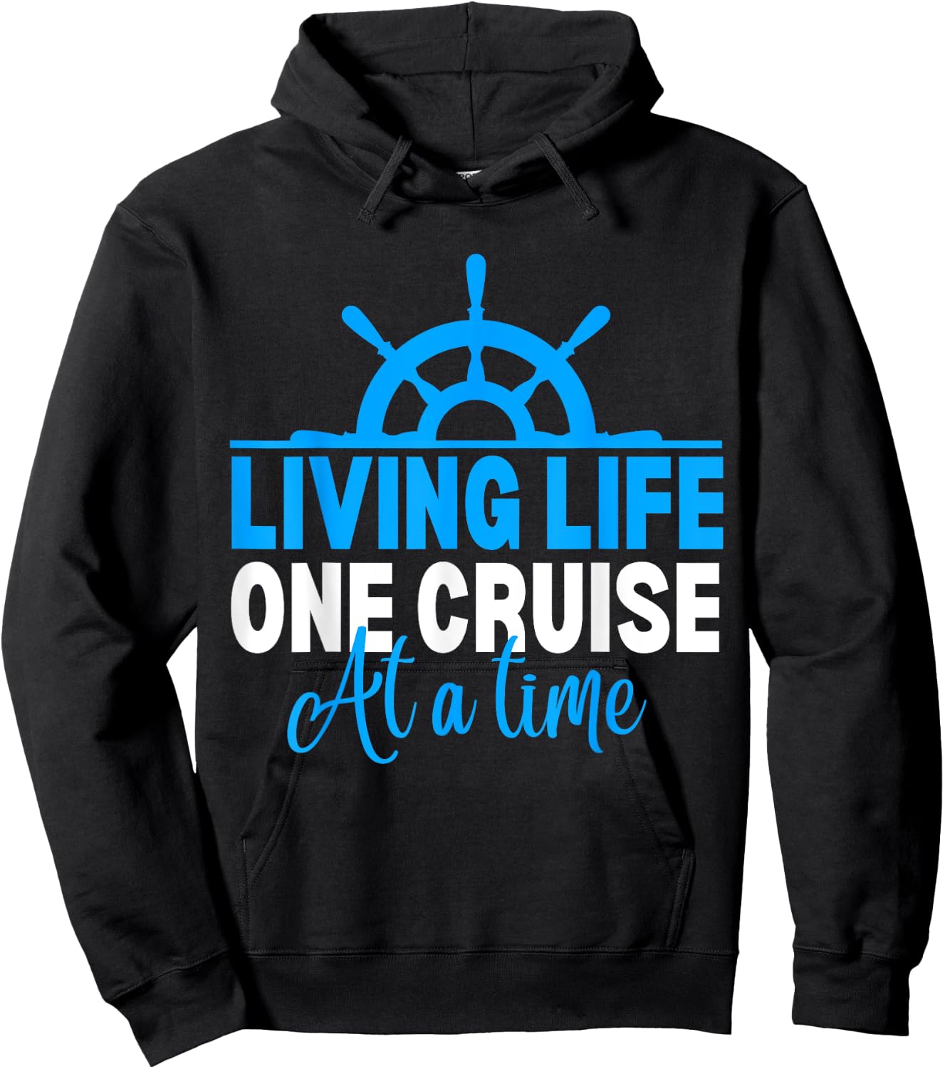 Living Life One Cruise At A Time Funny Cruise Cruise Hoodie - Hoodie | Black