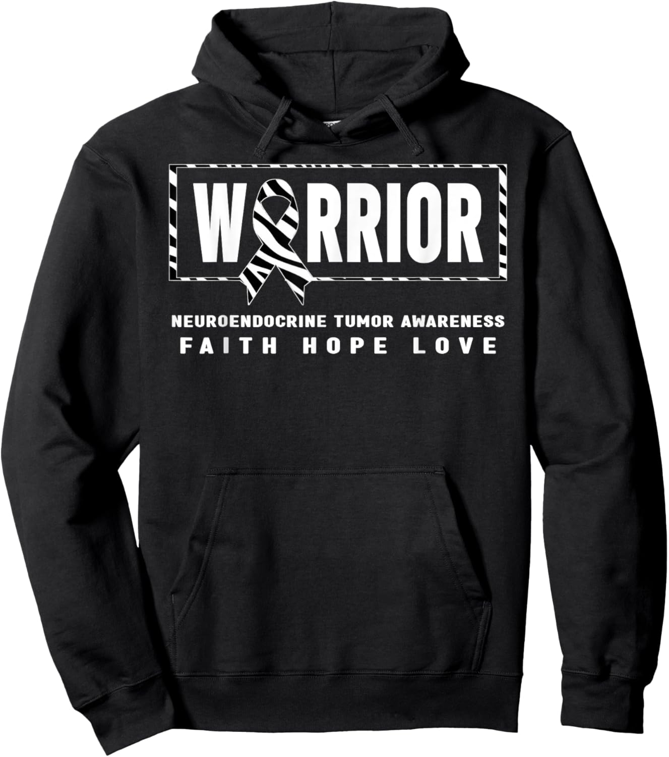 NET Cancer Warrior Shirt - Neuroendocrine Tumor Awareness Hoodie - Hoodie | Black