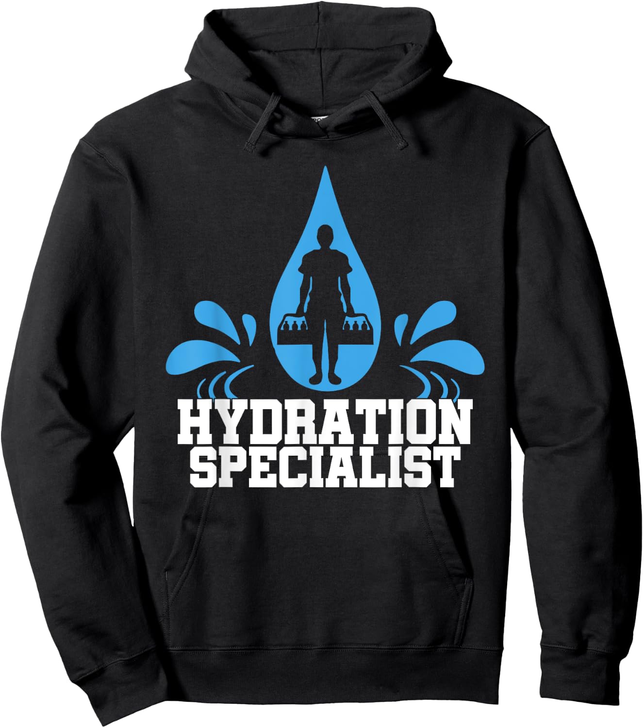 Hydration Specialist Team Manager Football Hydrated Waterboy Hoodie - Hoodie | Black