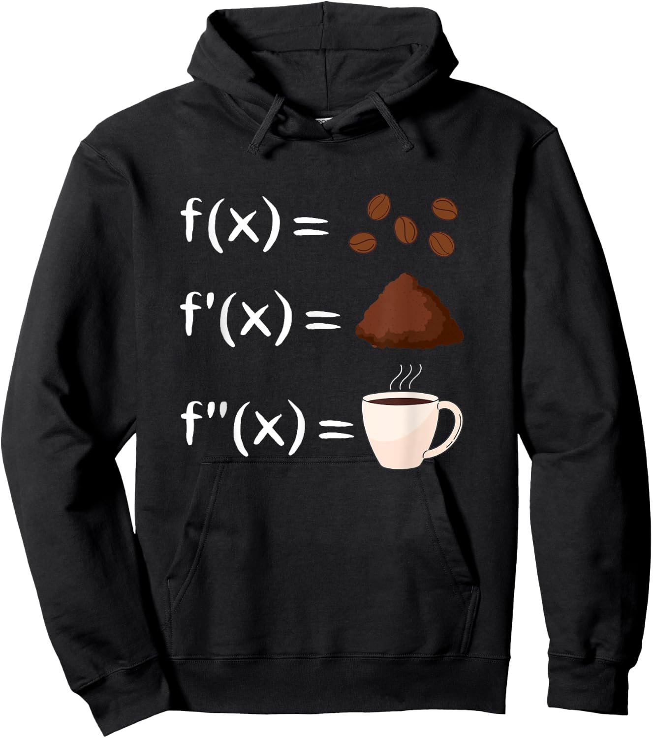 Funny Math Coffee Calculus Hoodie - Hoodie | Black