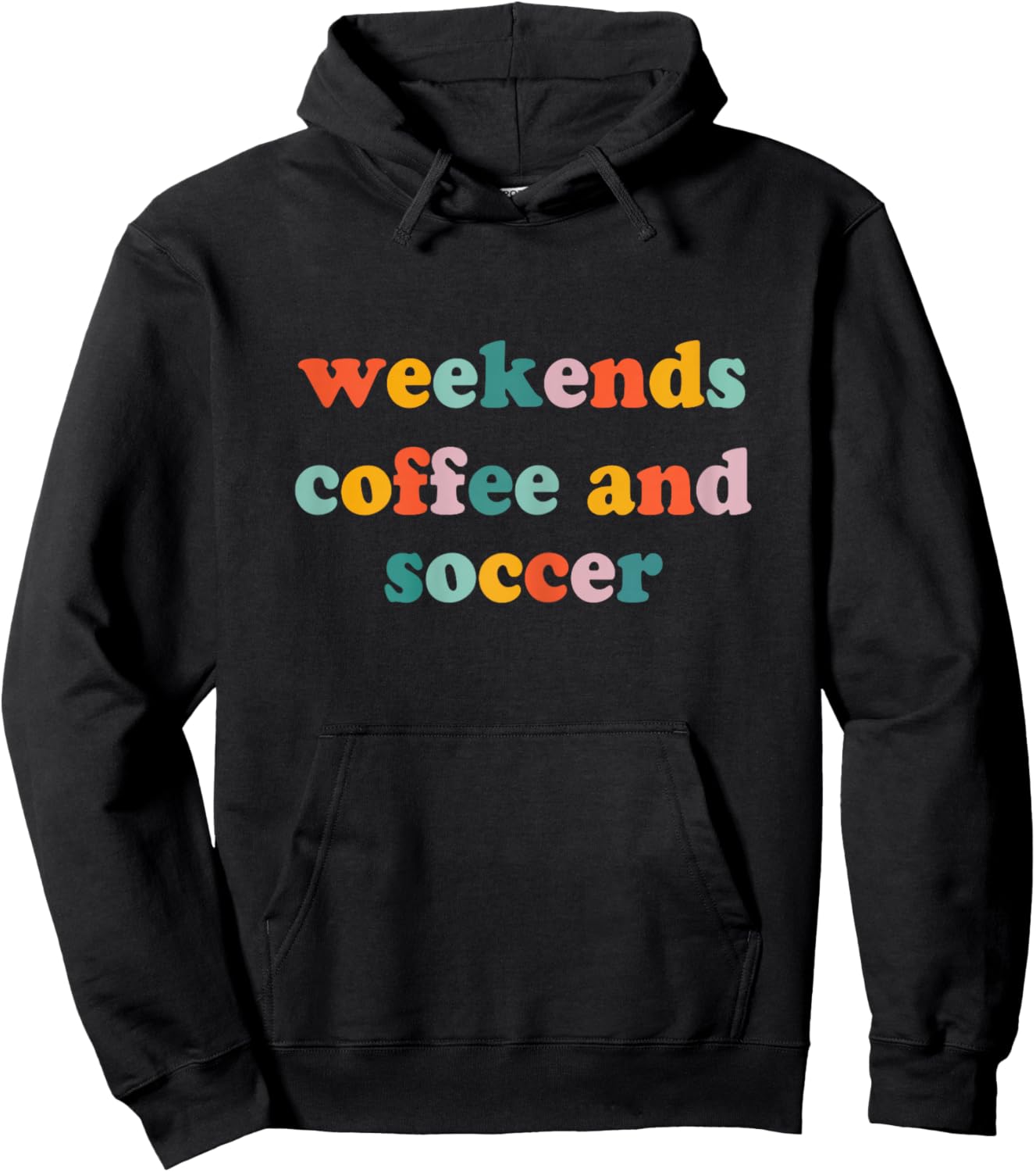 Weekends Coffee and Soccer, Soccer Auntie, Soccer Mom Hoodie - Hoodie | Black