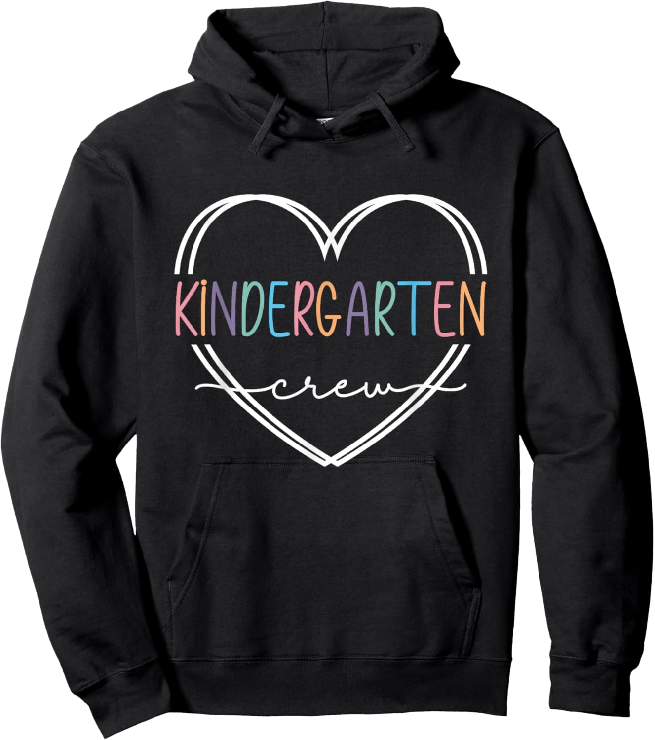 Kindergarten Crew Kinder Crew Teacher Squad Team Preschool Hoodie - Hoodie | Black