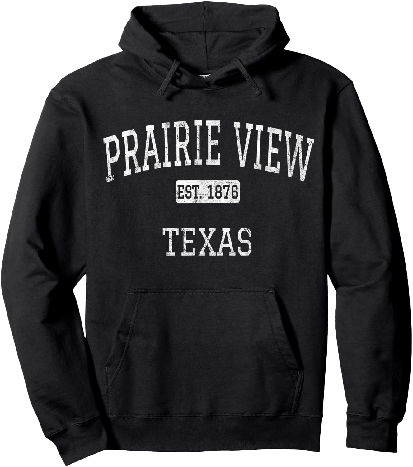 Prairie View Texas TX Vintage Hoodie - Hoodie | Black