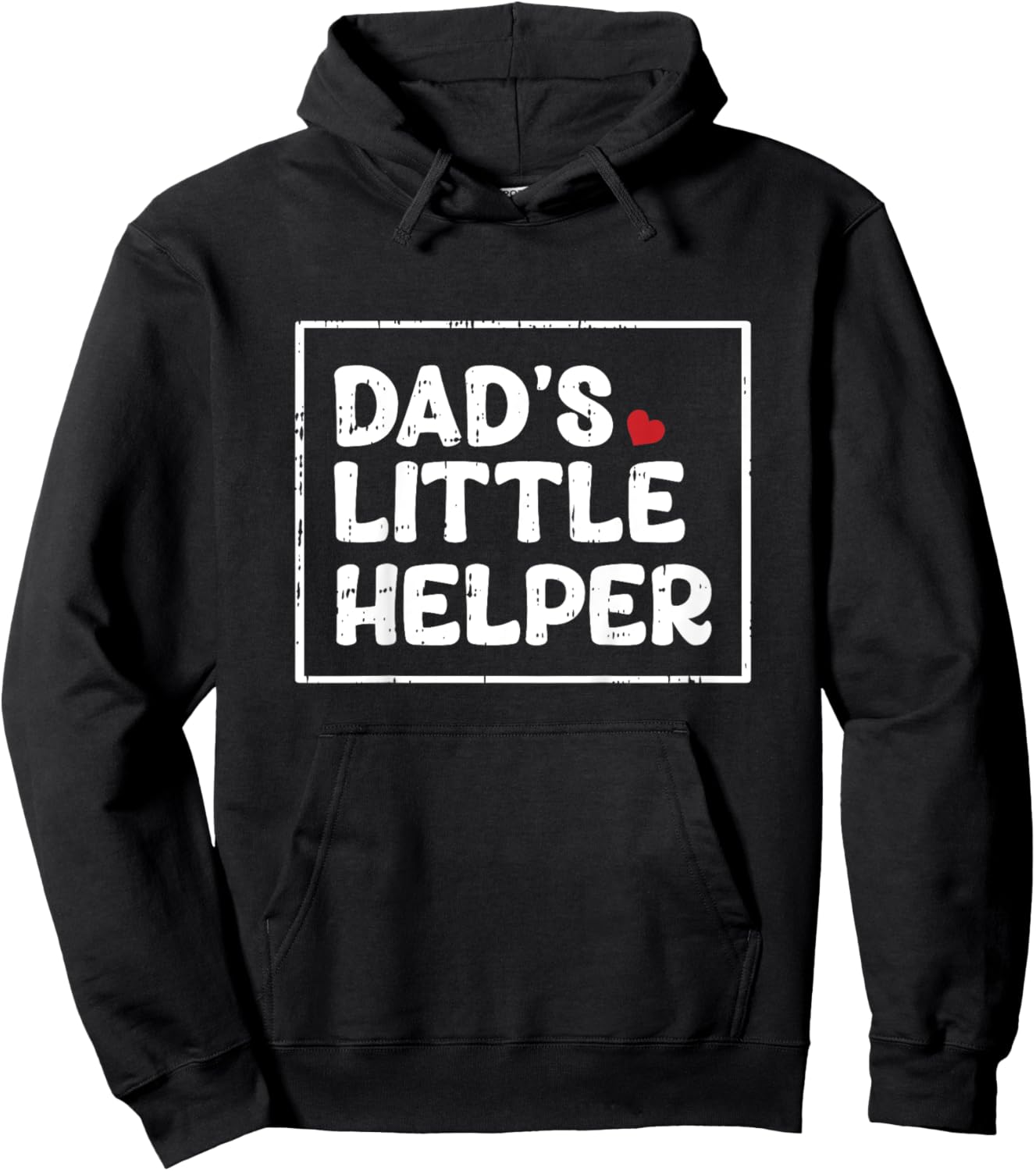 Kids Dads Little Helper Fathers Day Funny Son Boys Kids Toddlers Hoodie - Hoodie | Black