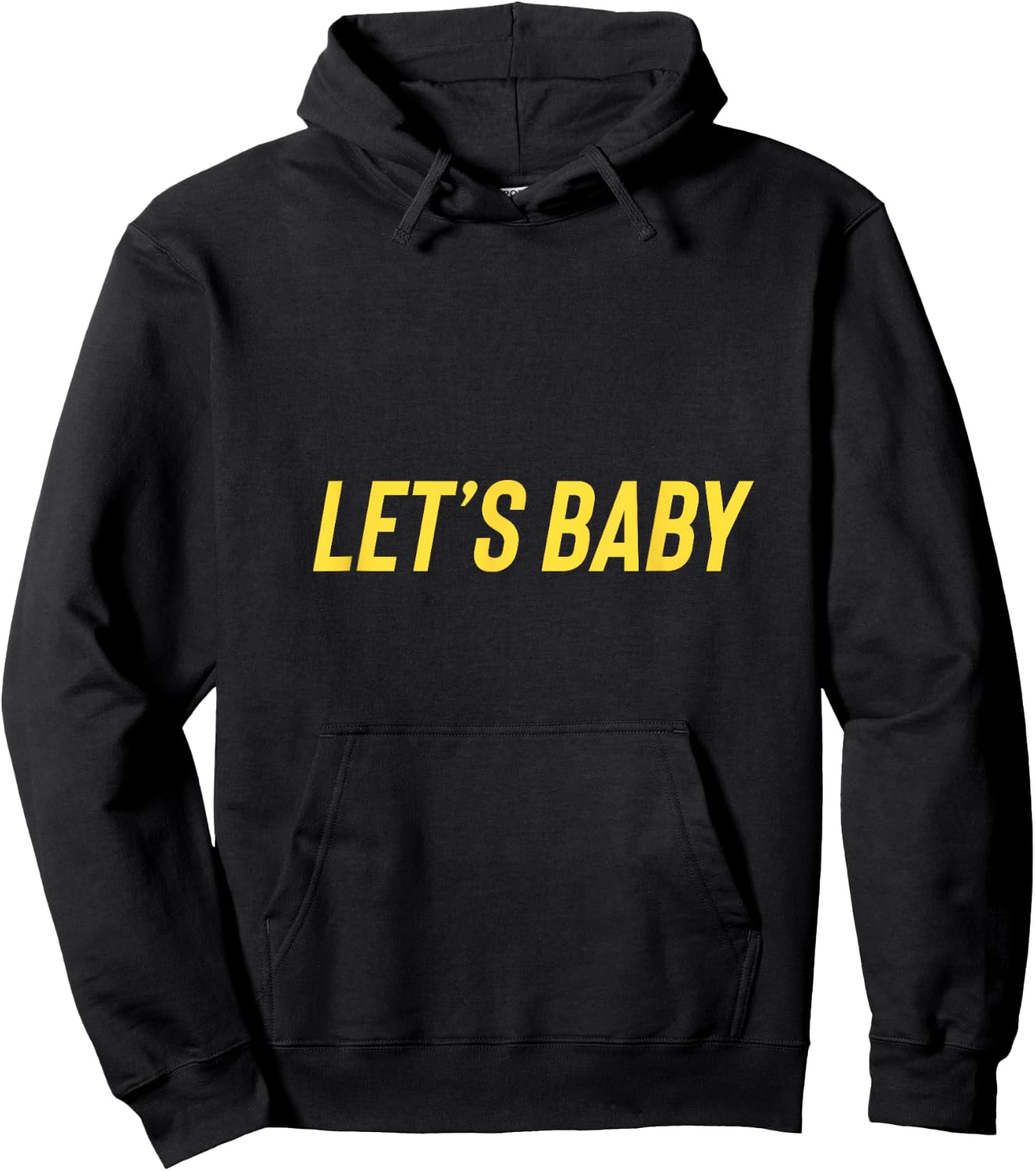 Senor Pink "Let's Baby" Tank Hoodie - Hoodie | Black