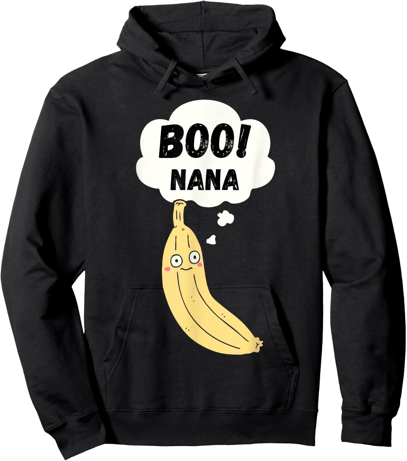 Boonana Boo-Nana Funny Halloween Costume Ghost Banana Puns Hoodie - Hoodie | Black