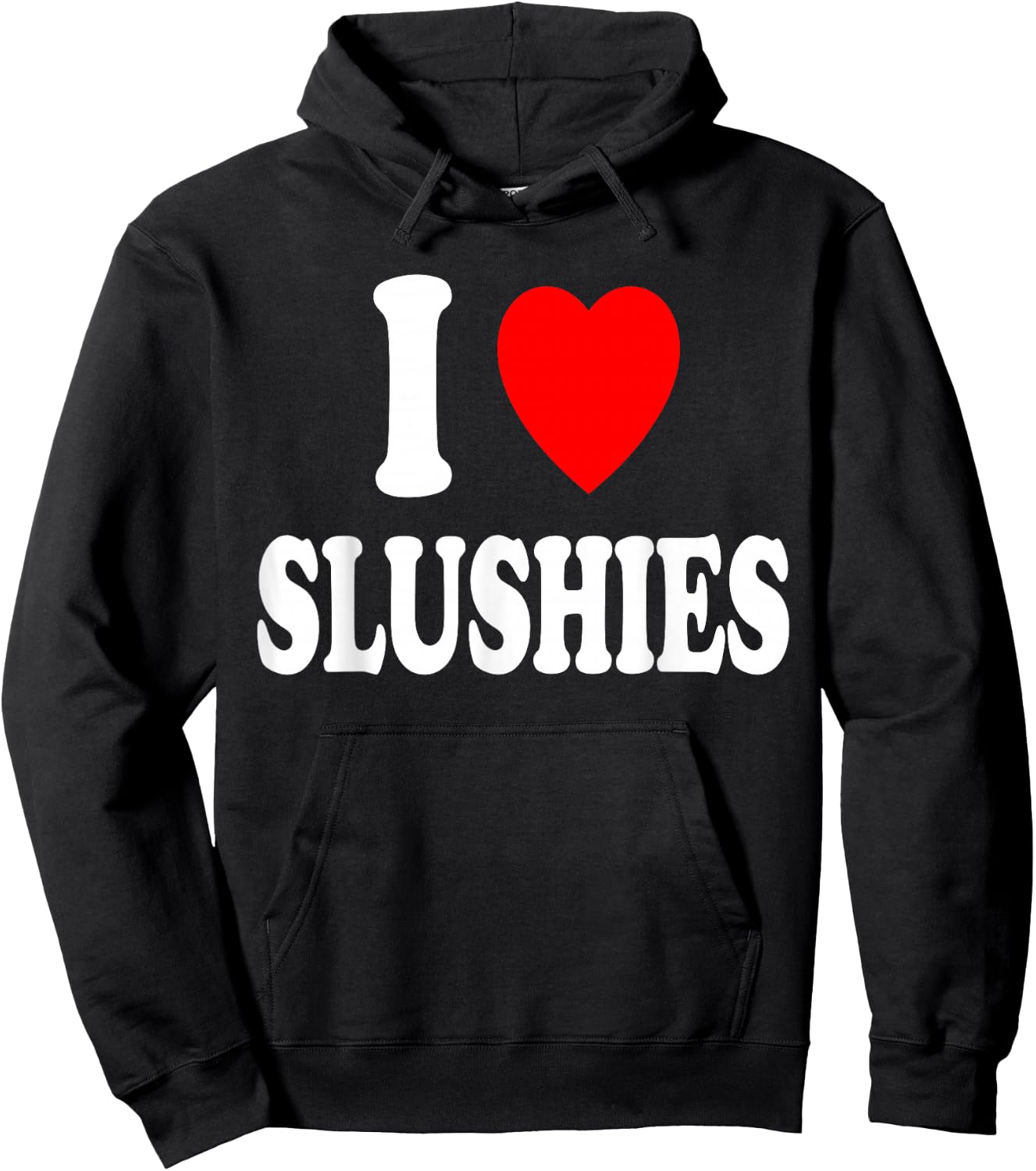 I Heart (Love) Slushies Frozen Drink Summer Refreshing Ice Hoodie - Hoodie | Black