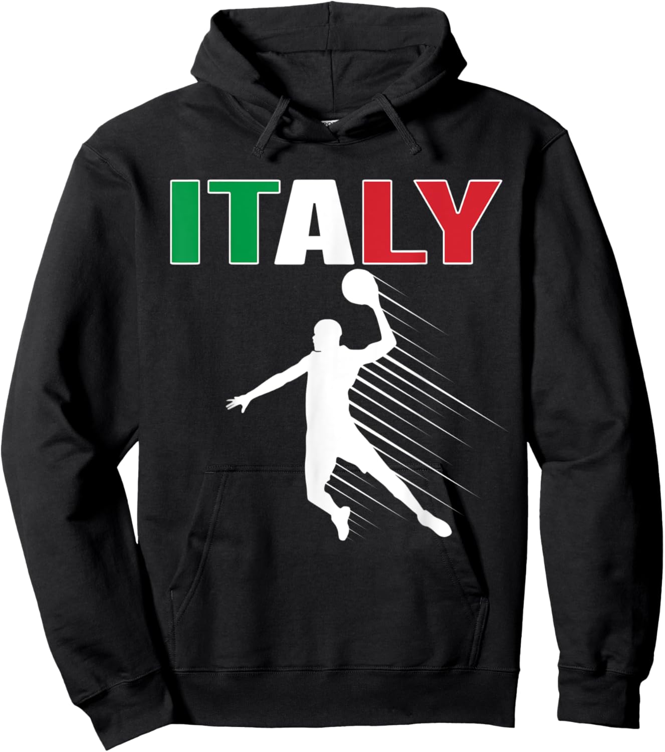 Italy Basketball Lovers Jersey Support Italian Baller Team Hoodie - Hoodie | Black
