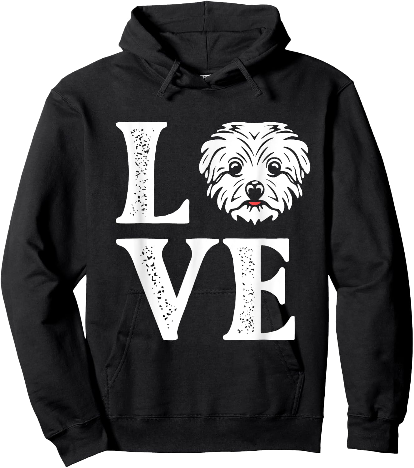 Love - Maltese Owner Puppy Lover Dog Lover Puppies Women Kids Hoodie - Hoodie | Black