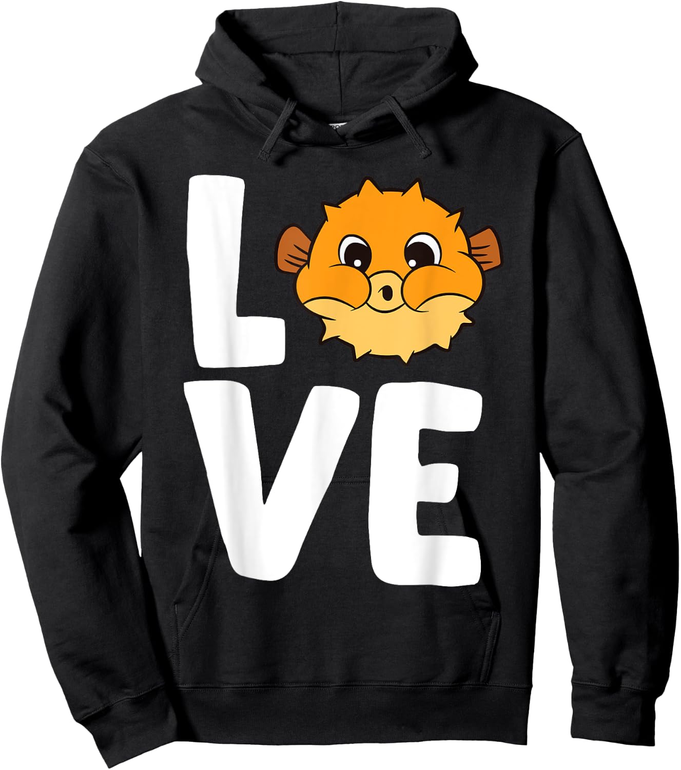 Puffer Fish Blowfish Love Pufferfish Hoodie - Hoodie | Black