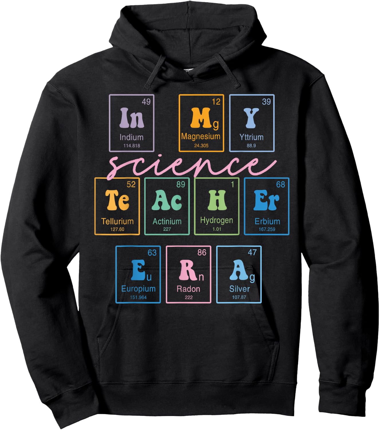 In My Science Teacher Era Funny Science Teacher Hoodie - Hoodie | Black