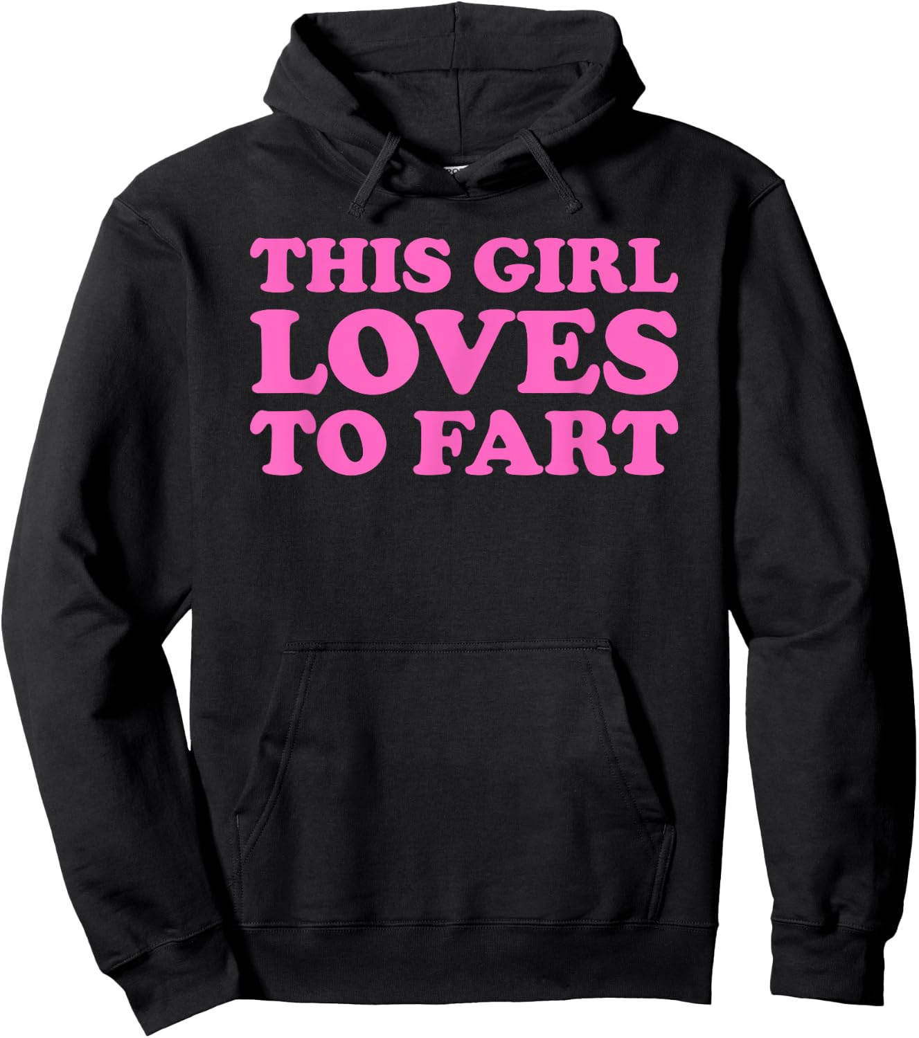 This Girl Loves To Fart Hoodie - Hoodie | Black