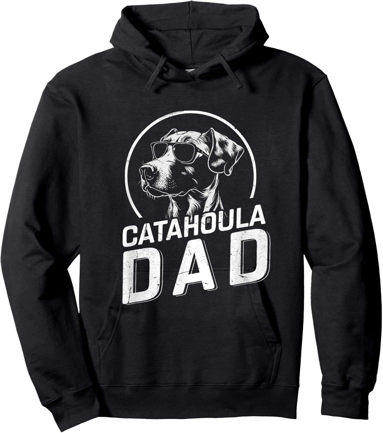 Catahoula Dad Dog Owner Gifts Men Funny Dog Dad Father's Day Hoodie - Hoodie | Black