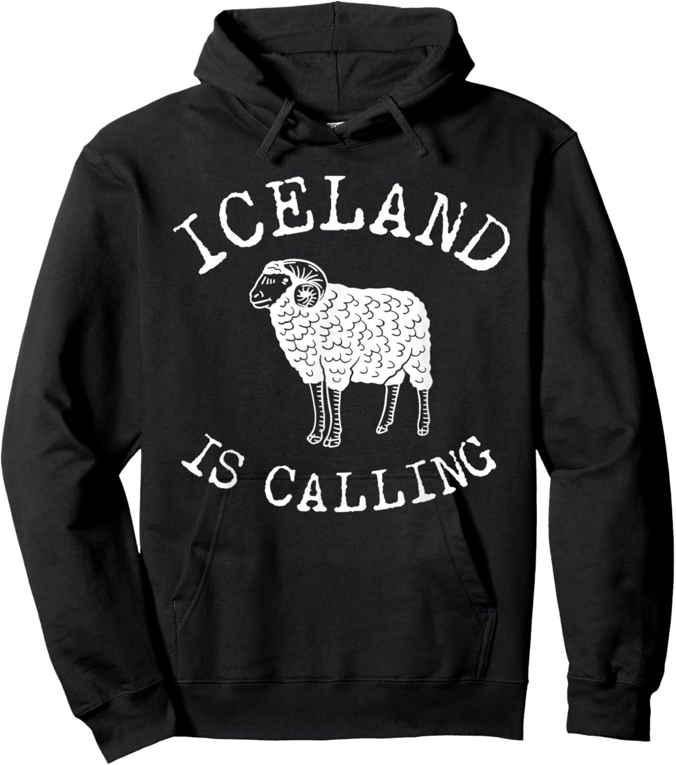 Icelandic Sheep Reykjavik Vacations Iceland Hoodie - Hoodie | Black