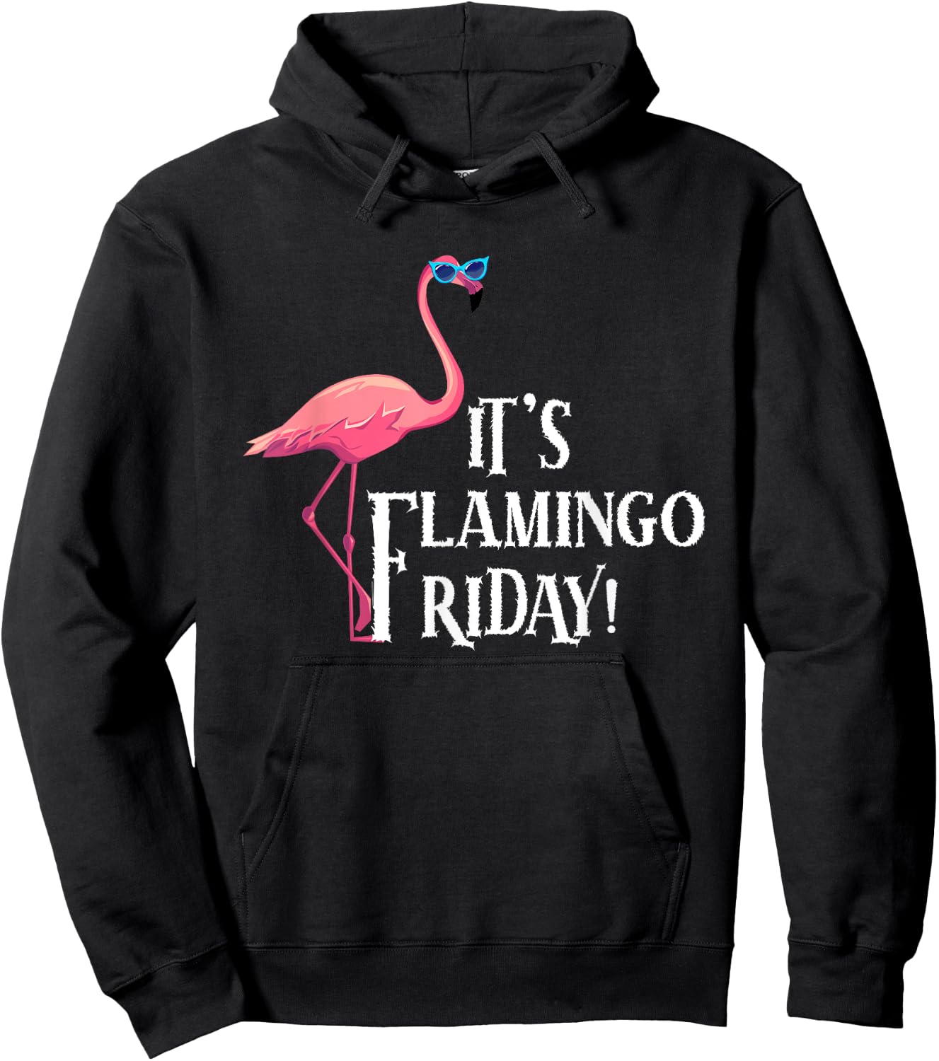 It’s Flamingo Friday Birds Wearing Glasses Bird Lover Hoodie - Hoodie | Black