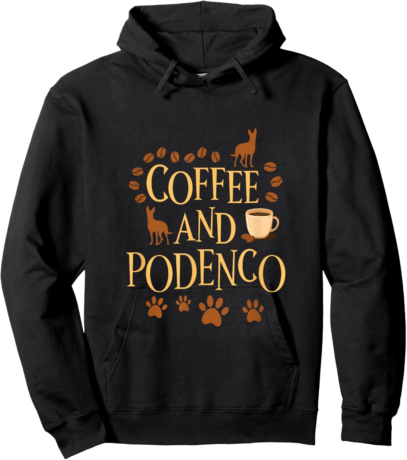 Coffee and Podenco Women Kids Hoodie - Hoodie | Black