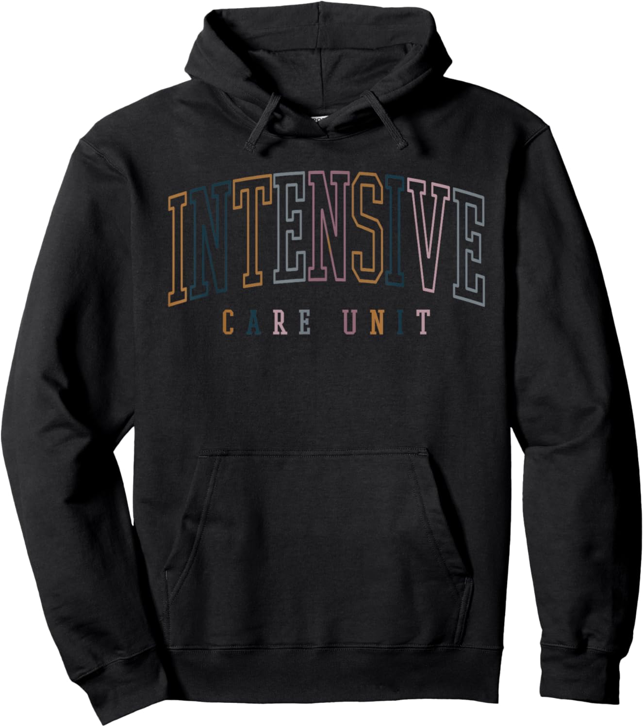 ICU Nurse Intensive Care Unit Nurse Nursing Critical Care Hoodie - Hoodie | Black