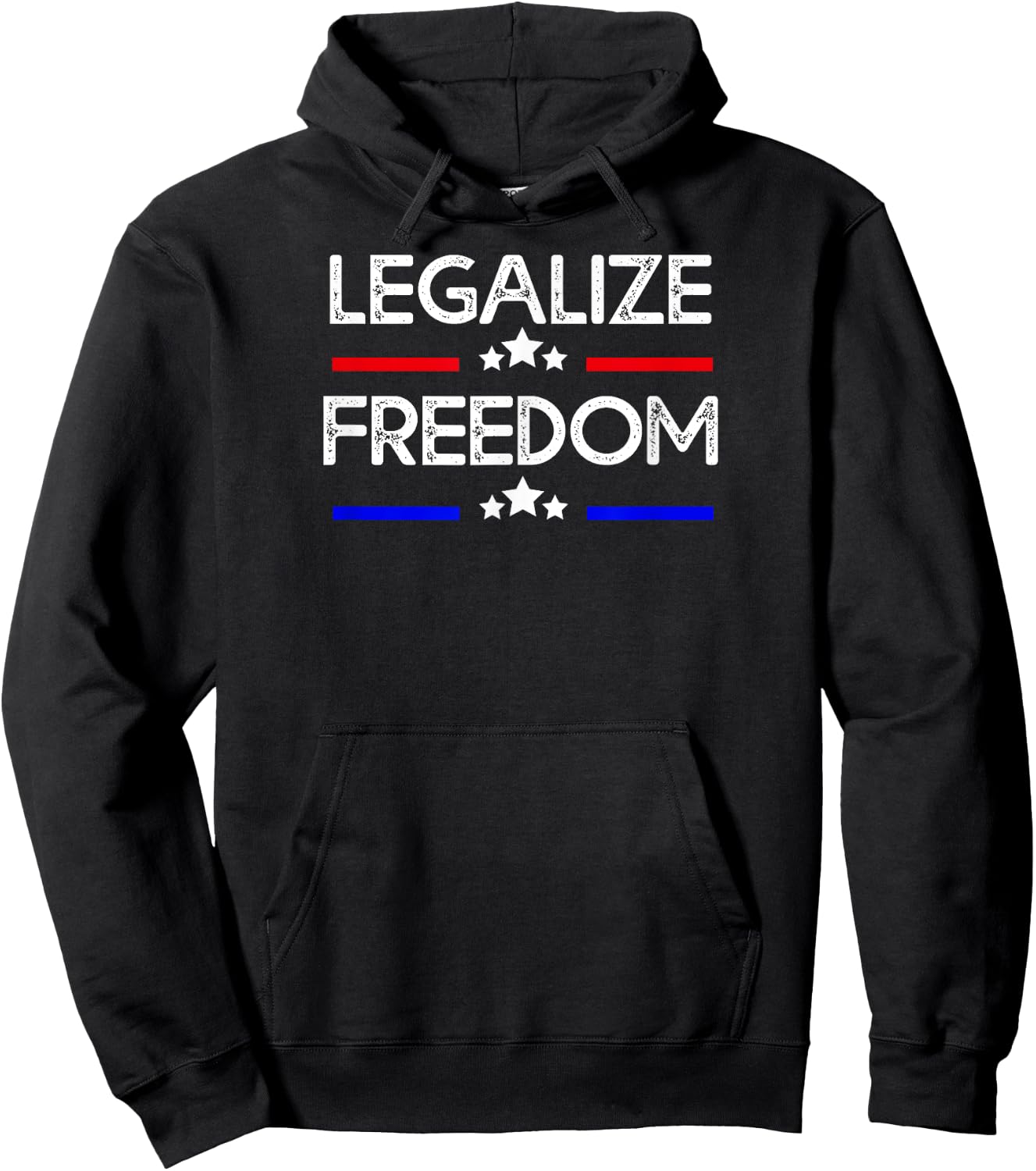 Legalize Freedom Patriotic USA American Flag America Hoodie - Hoodie | Black