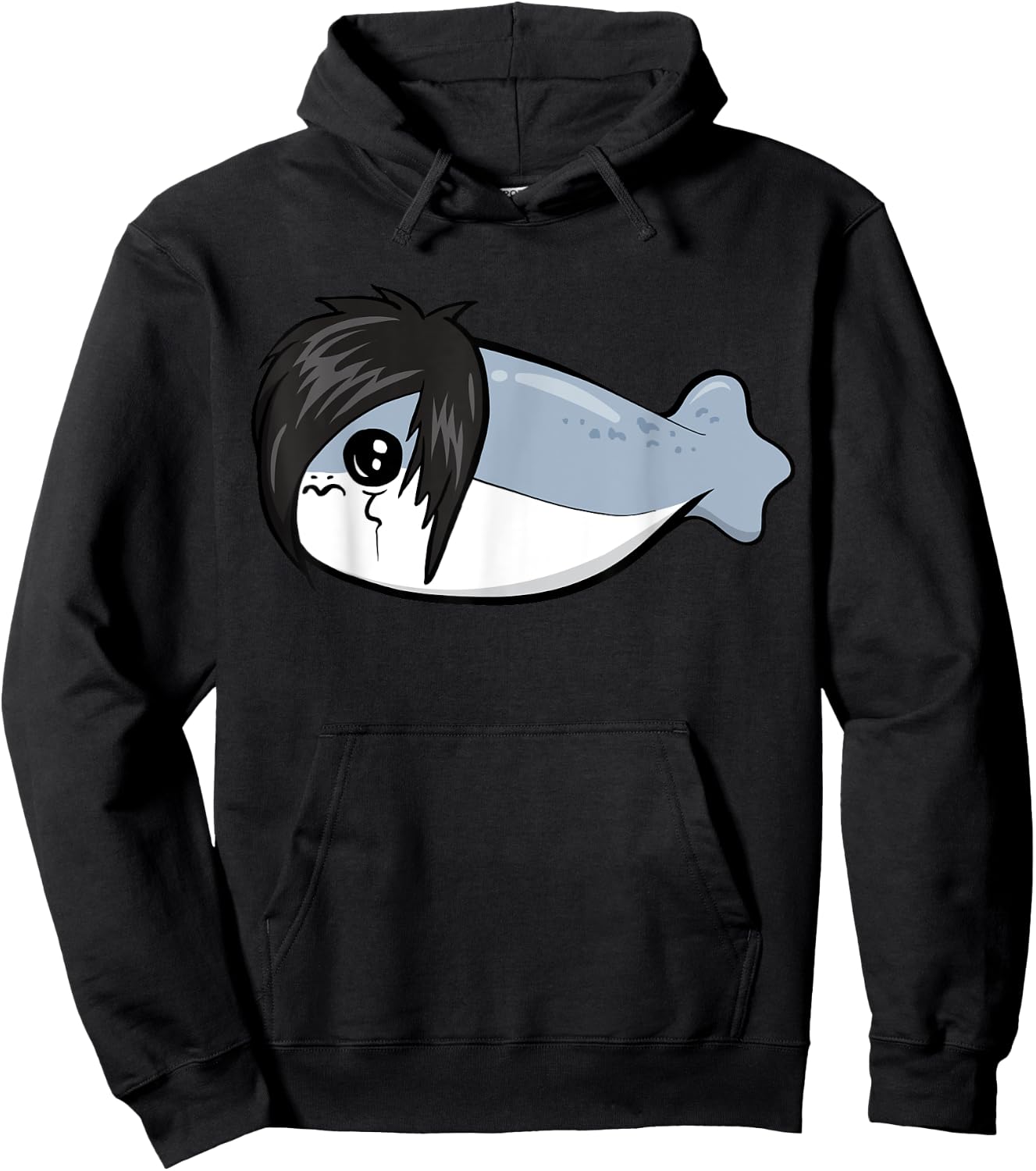 Sacabambaspis Fish Meme Emo Gothic Goth Hoodie - Hoodie | Black