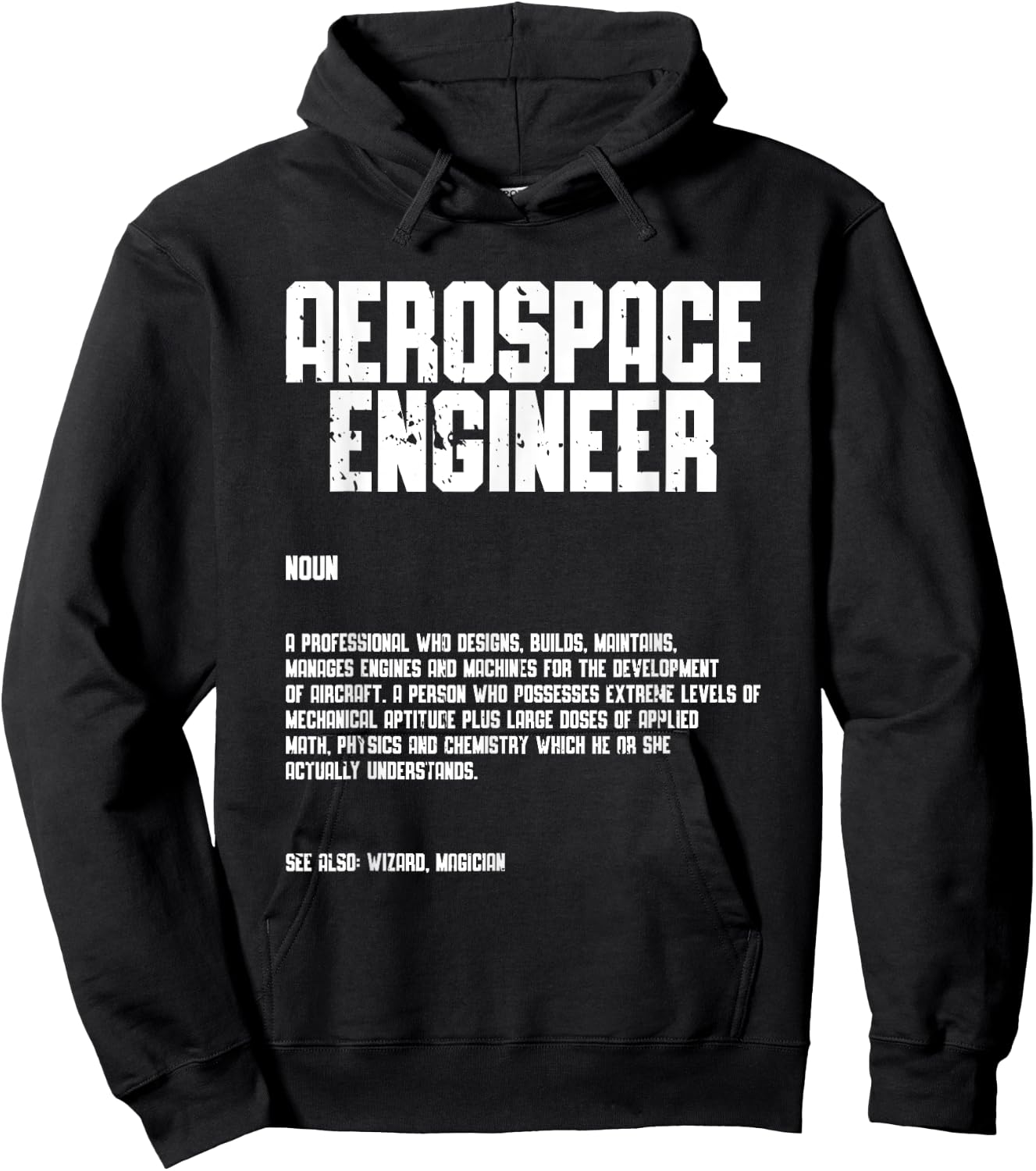 Aerospace Engineer Rocket Scientist Space Aeronautical Hoodie - Hoodie | Black