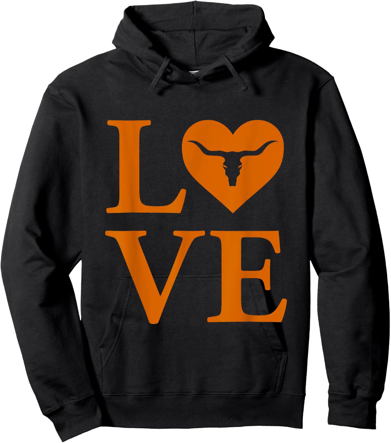 Love My Longhorn USA Love Hoodie - Hoodie | Black