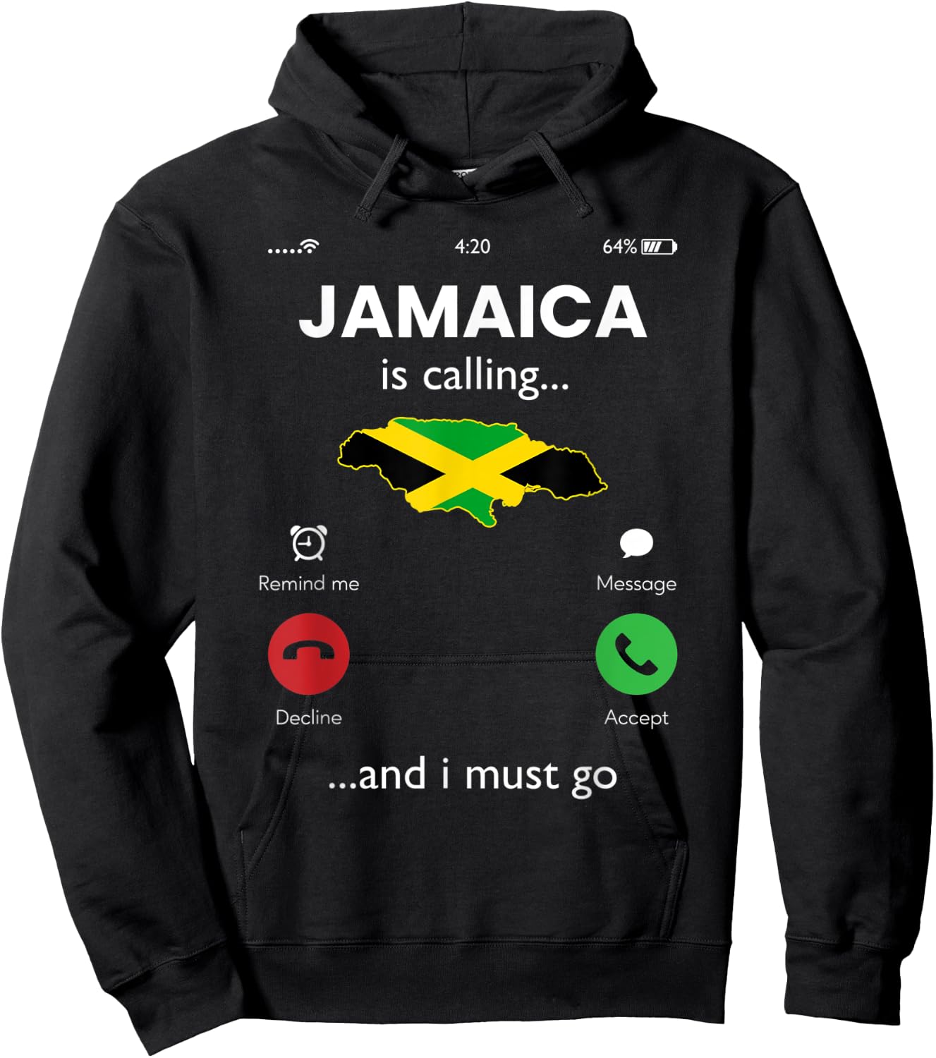 Jamaica calling i must go, jamaica Hoodie - Hoodie | Black