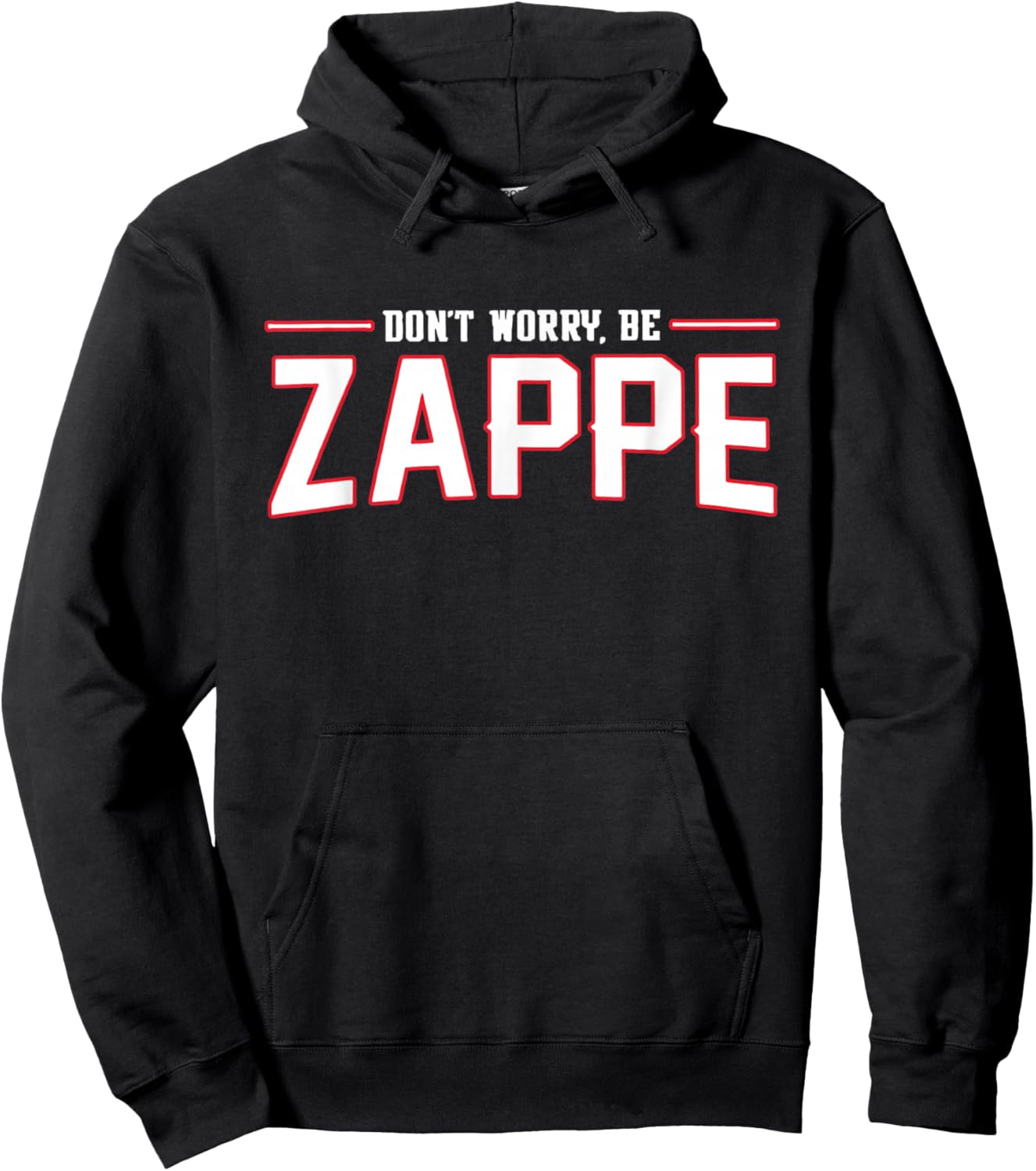 Don't Worry Be Zappe America Football Hoodie - Hoodie | Black