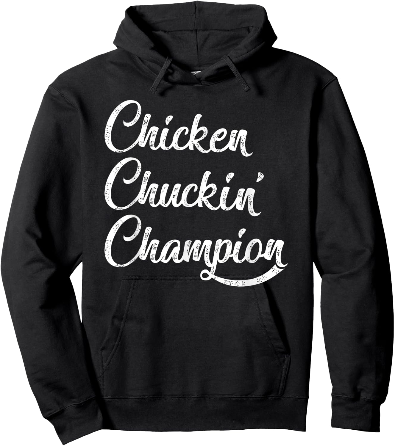 Chicken Chuckin' Champion Hoodie - Hoodie | Black