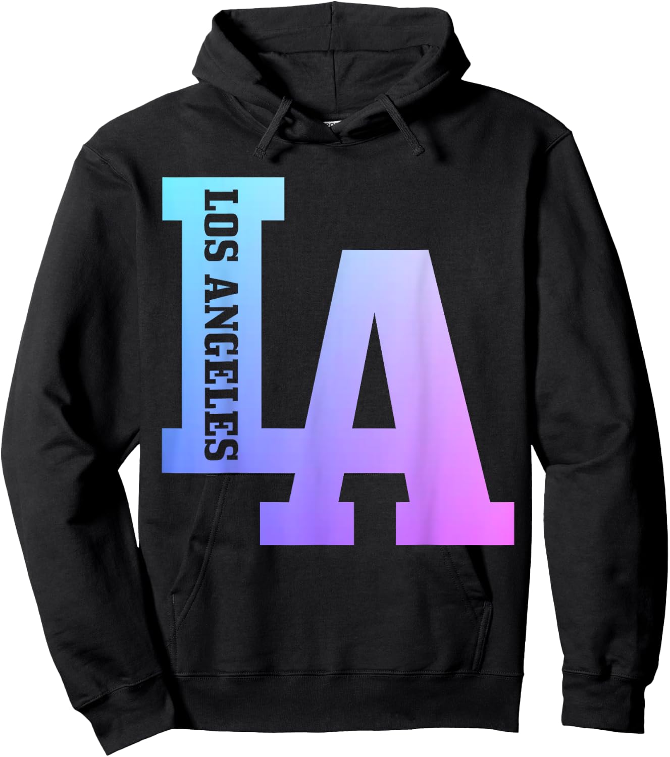 Los Angeles California LA Vintage Pride Hoodie - Hoodie | Black